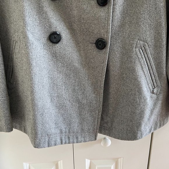 Old Navy Gray Pea Coat - Picture 6 of 11